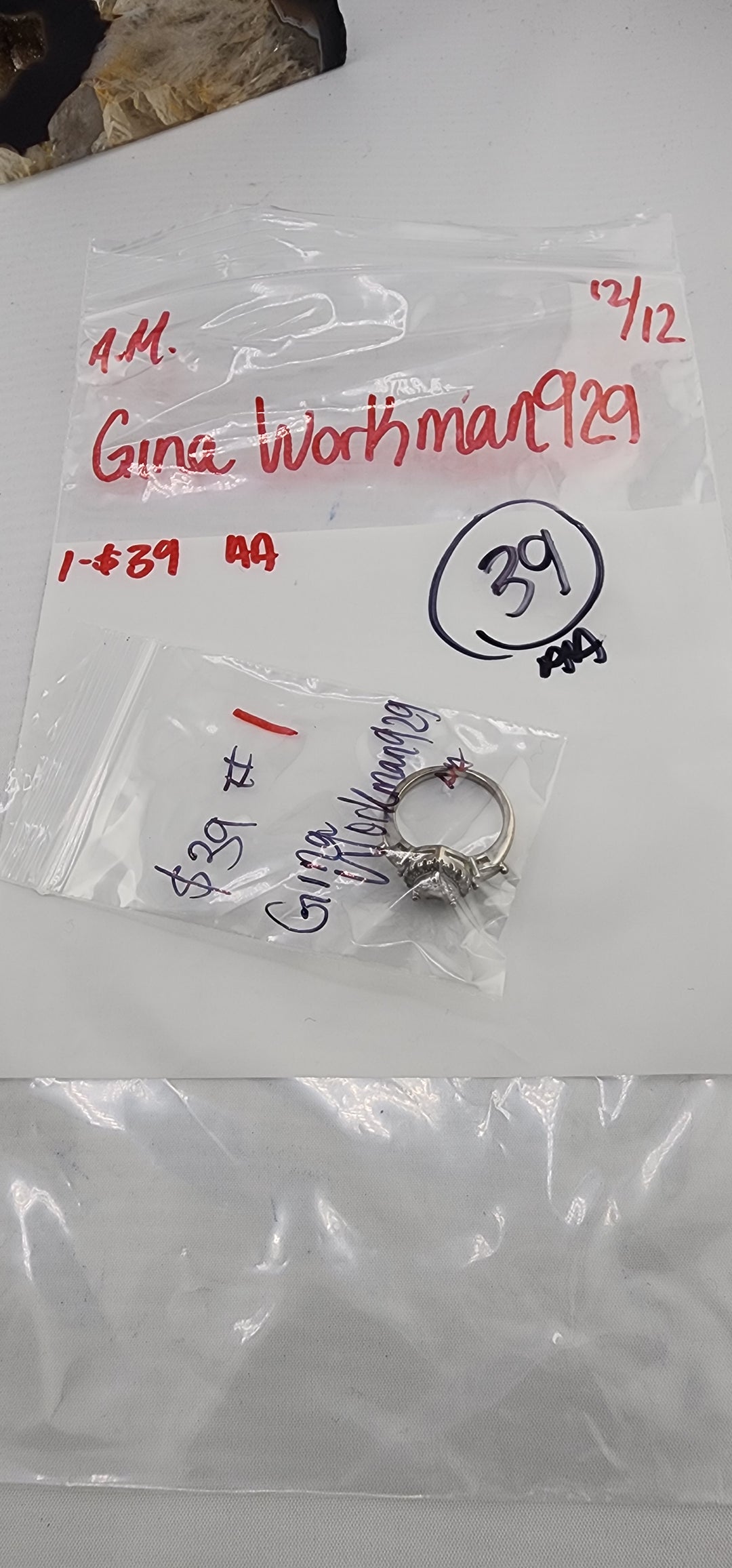 AM SHOW 48HR RESERVED FOR: Gina Workman929 - 12/12/2025 FL tiktok Live Show - 1 Sterling Silver Items