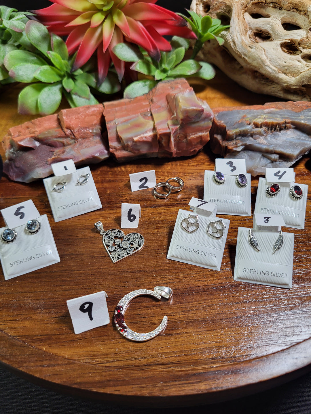 RESERVED FOR: ElinaRose 7/25/24- 9 Sterling Silver Items