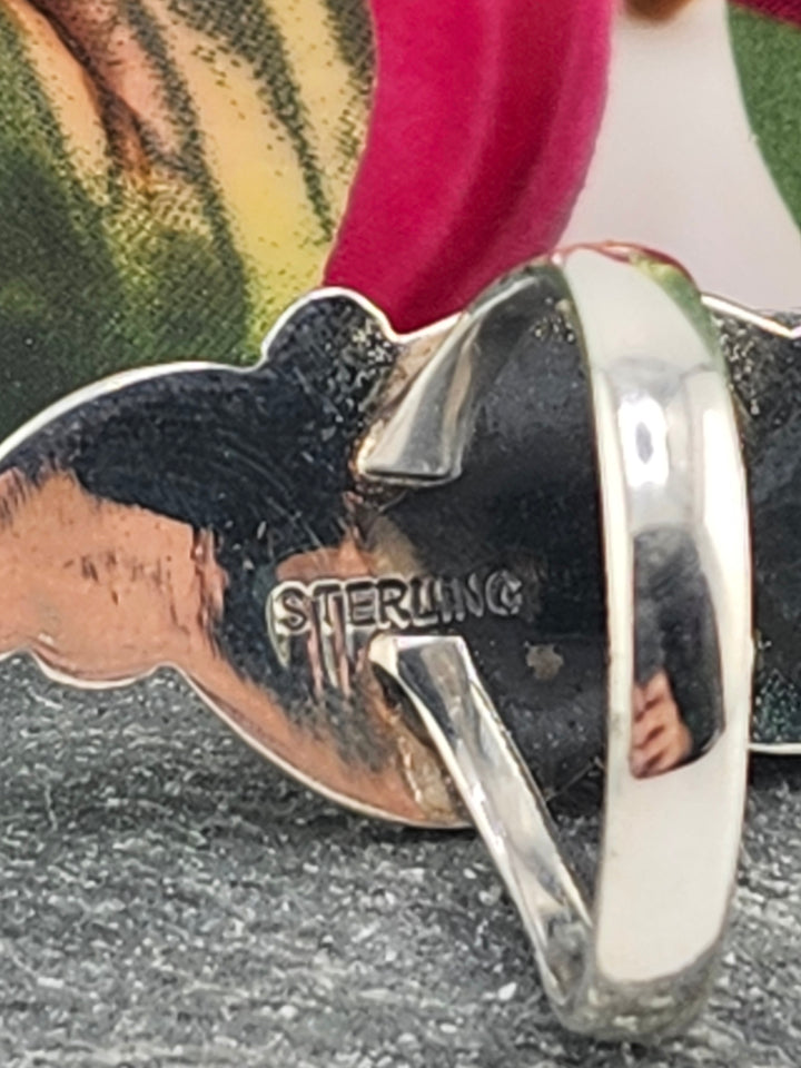 Queen Conch Feather Ring Size 9.5