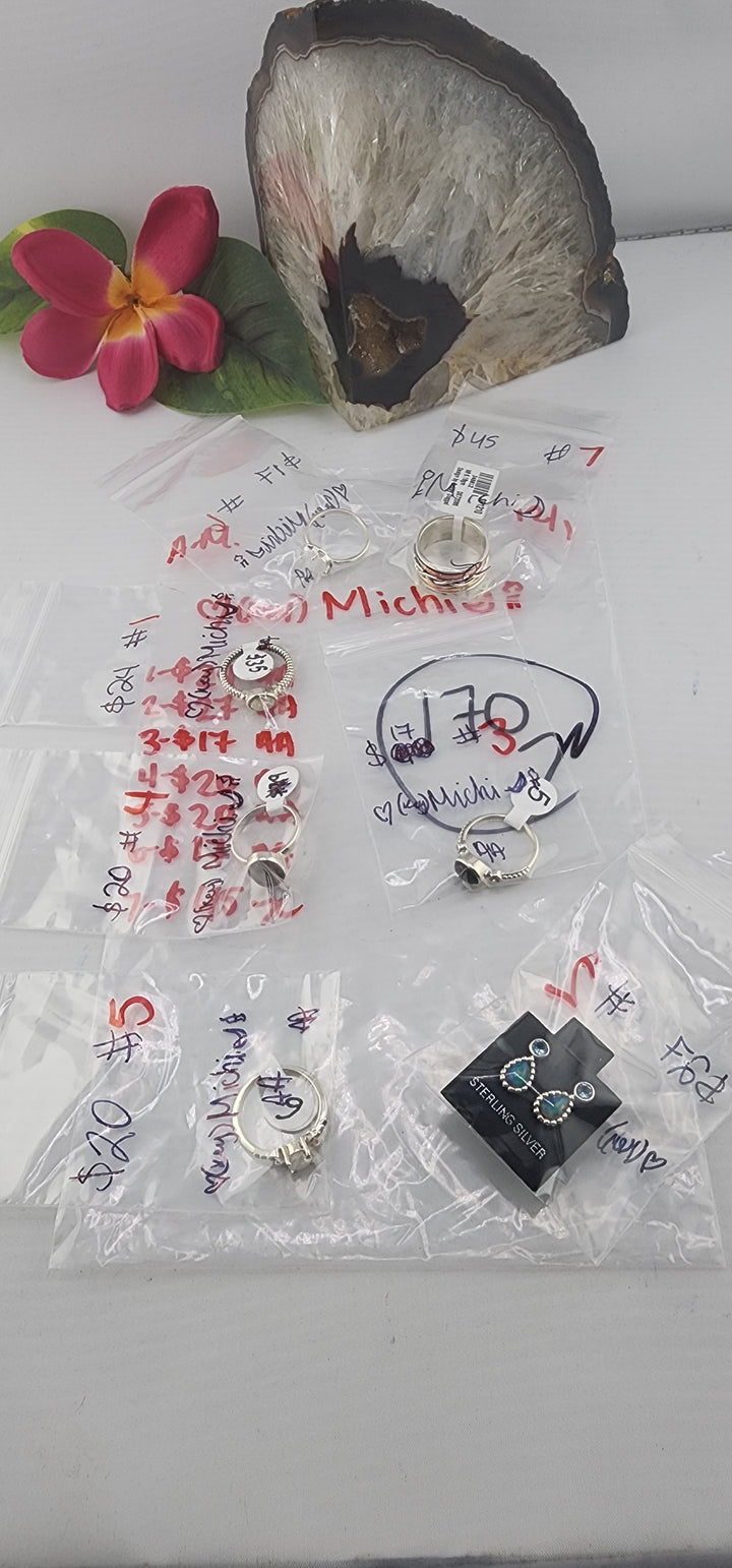 AM SHOW 48HR RESERVED FOR: 🖤🗝️Michi🌙🕯️ - 12/1/2025 FL tiktok Live Show - 7 Sterling Silver Items