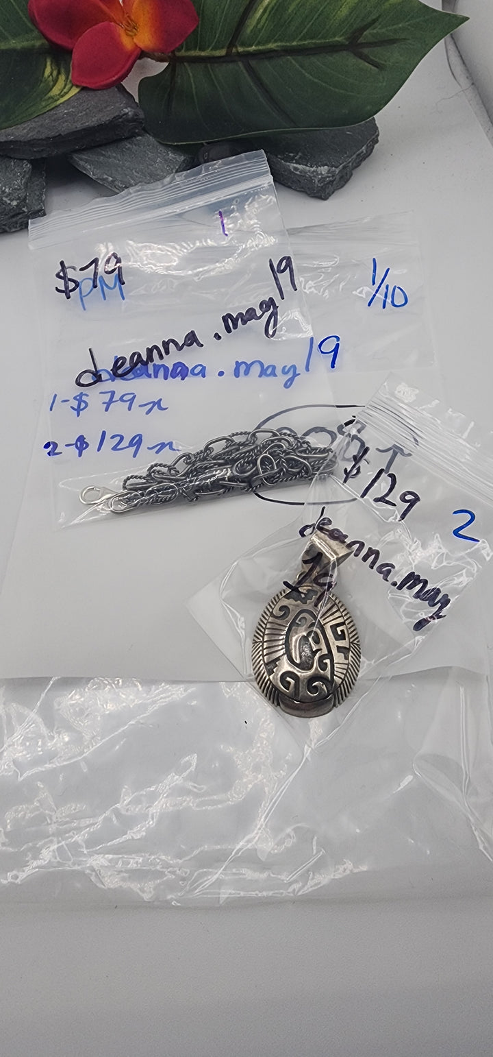 Custom sterling silver items - PM SHOW RESERVED FOR: deanna.may19 - 1/10/2026 tiktok Live Show - 2 Sterling Silver Items