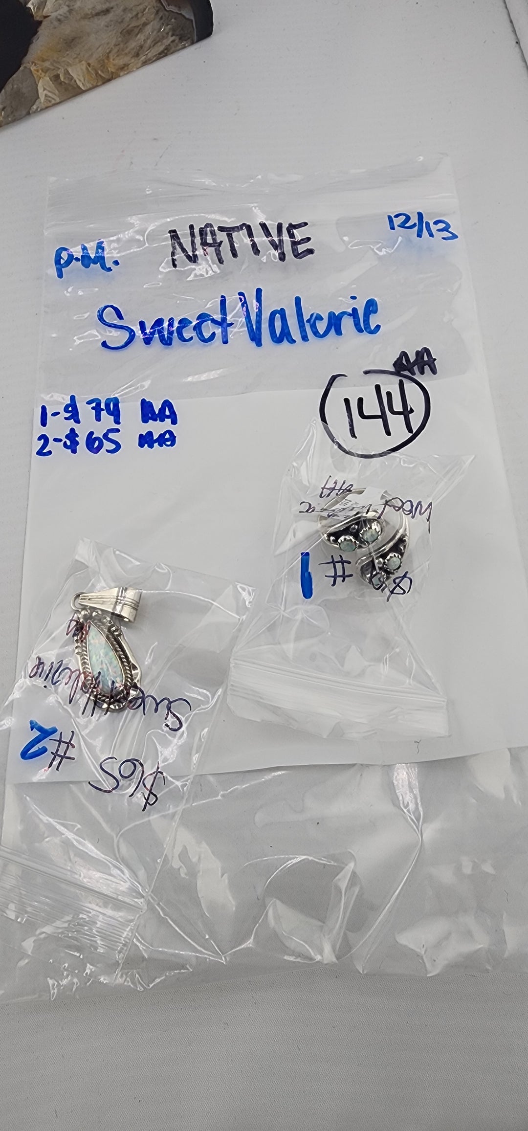PM NATIVE SHOW 48HR - RESERVED FOR: Sweet Valerie - 12/13/2025 tiktok Live Show - 2 Sterling Silver Items