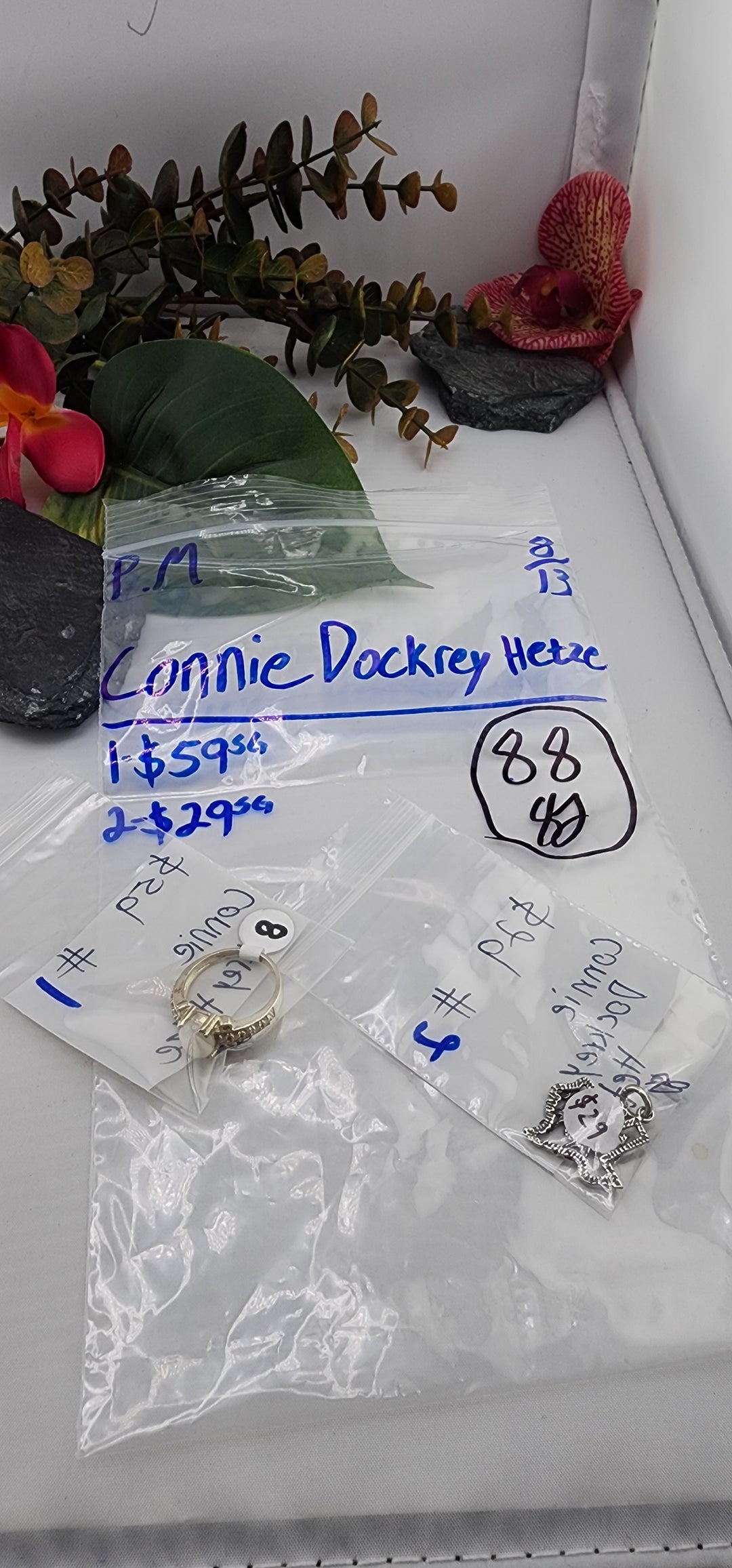 PM SHOW 48HR - RESERVED FOR: Connie Dockrey Hetze - 8/13/2025 FL tiktok Live Show - 2 Sterling Silver Items