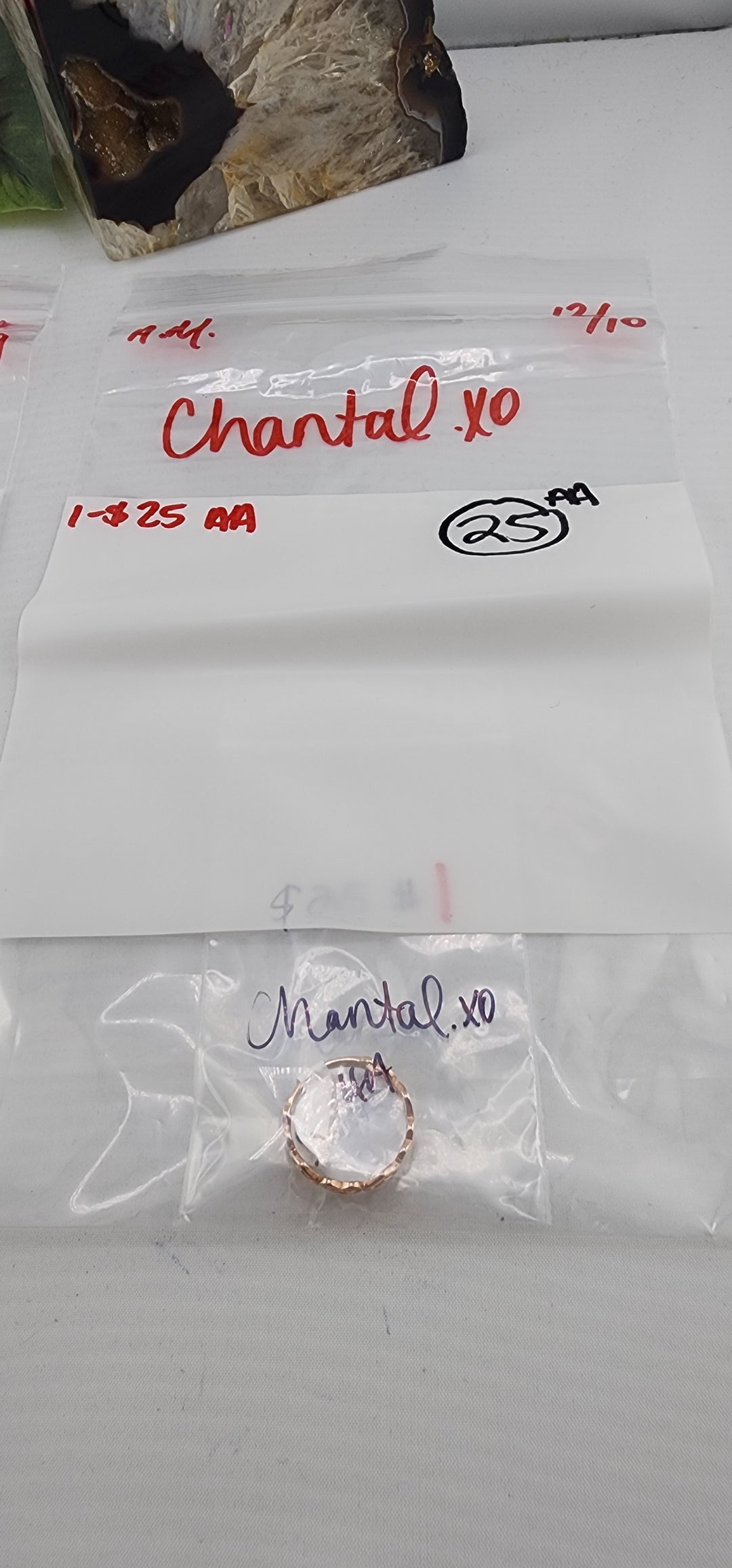 AM SHOW 48HR RESERVED FOR: Chantal.xo - 12/10/2025 FL tiktok Live Show - 1 Sterling Silver Items