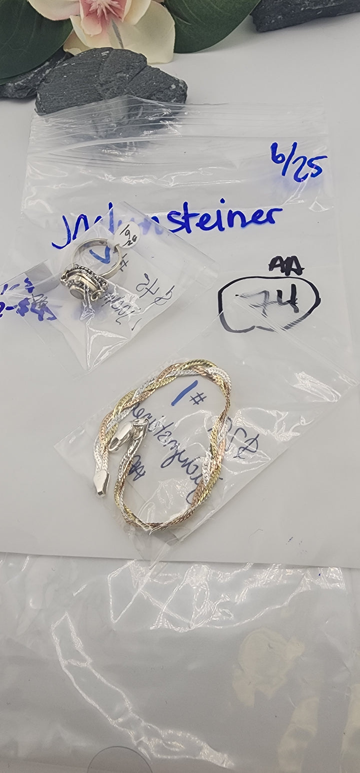 RESERVED FOR: Jaclynsteiner - 6/25/2025 tiktok Reservation Live Show - 2 Sterling Silver Items