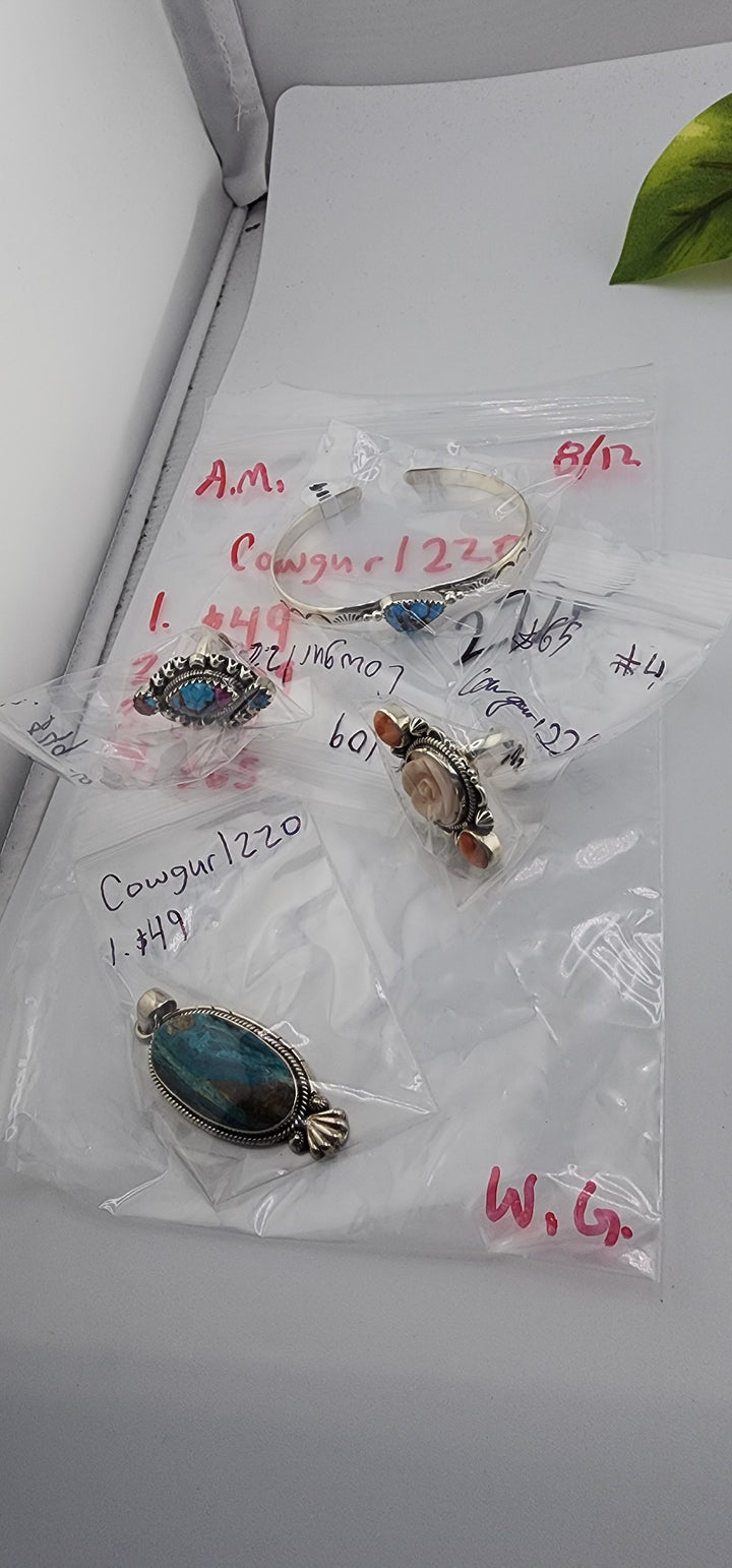 AM SHOW 48HR - RESERVED FOR: Cowgurl220 - 8/12/2025 FL tiktok Live Show - 4 Sterling Silver Items