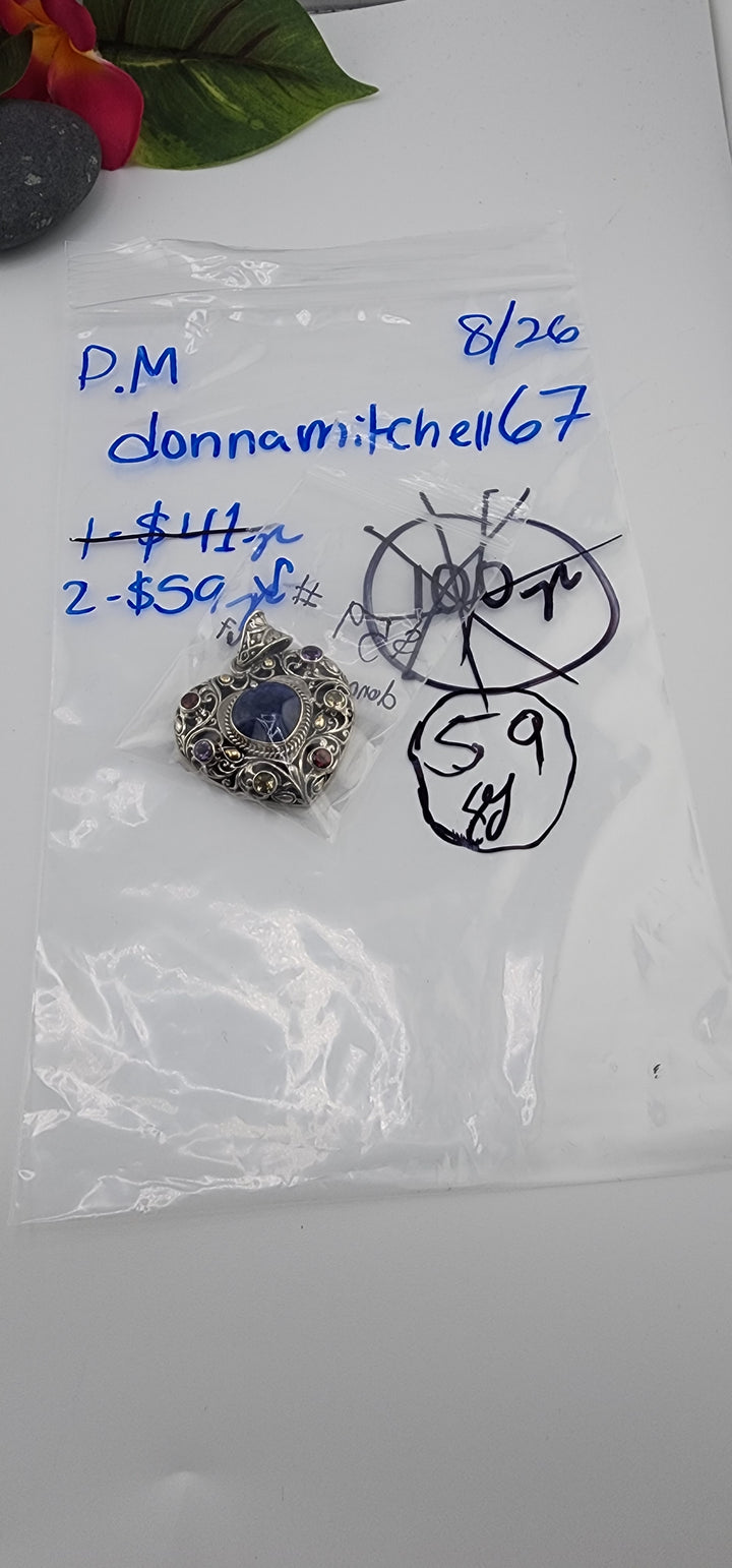 PM SHOW 48HR - RESERVED FOR: donnamitchell67 - 8/26/2025 FL tiktok Live Show - 1 Sterling Silver Items