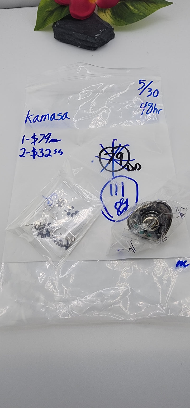 RESERVED FOR: kamasa - 5/30/2025 tiktok Live Show - 2 Sterling Silver Items