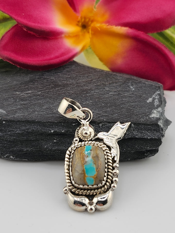 Royston Ribbon Turquoise  Pendant