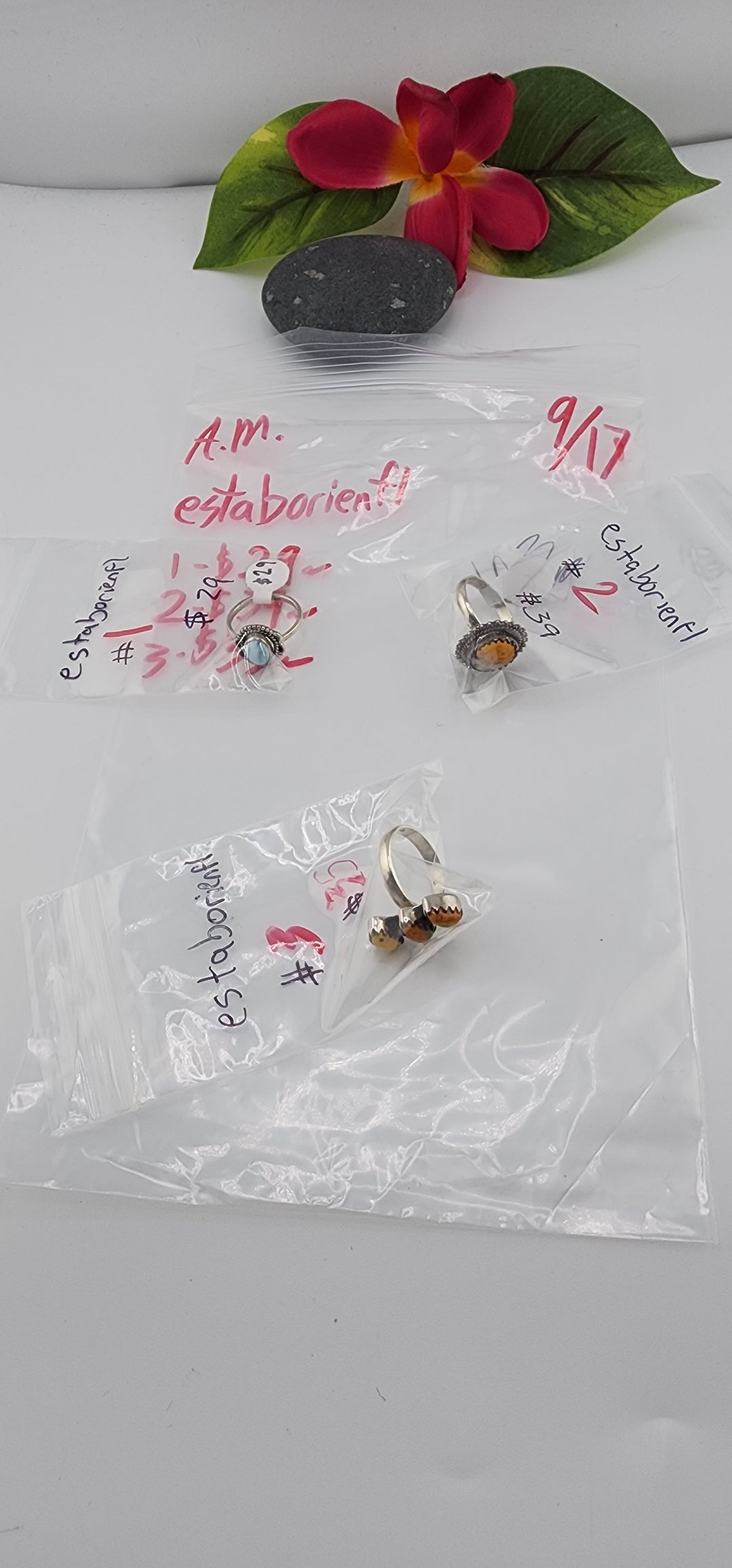 AM SHOW 48HR - RESERVED FOR: estaborienfl - 9/17/2025 FL tiktok Live Show - 3 Sterling Silver Items