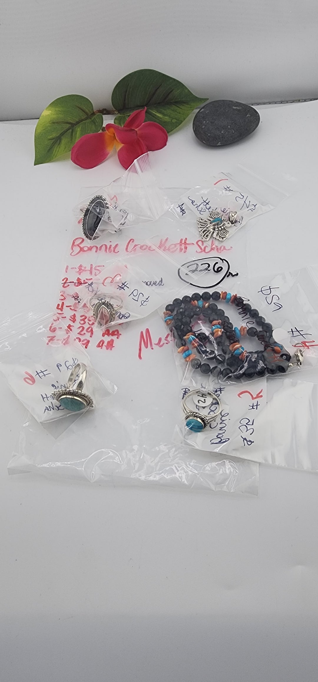 AM SHOW 48HR RESERVED FOR: Bonnie Crockett Scha - 10/2/2025 FL tiktok Live Show -  7 Sterling Silver Items