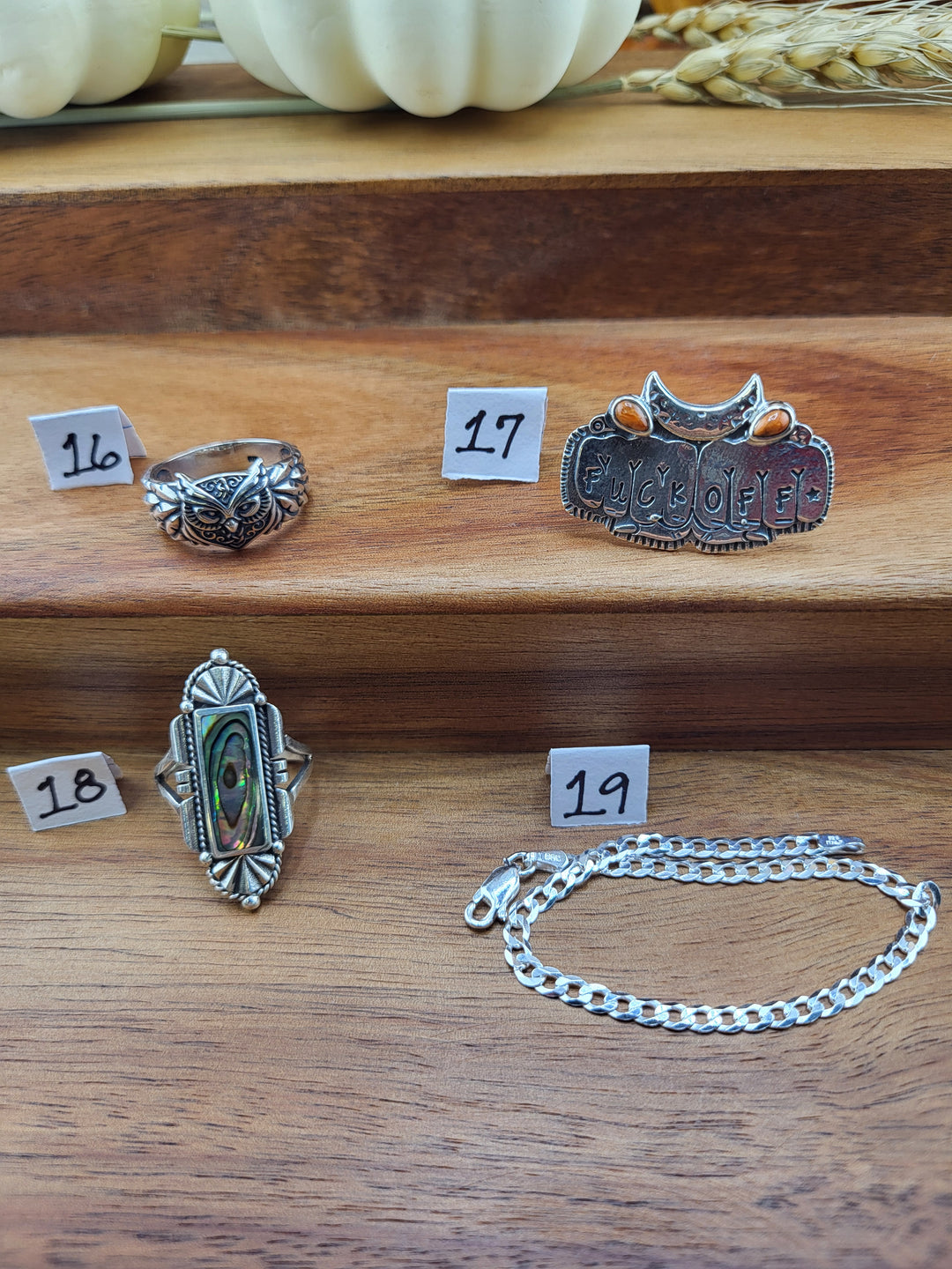 RESERVED FOR:  Cash Cow Side Hustler -10/25/2024 - 19 Sterling Silver Items