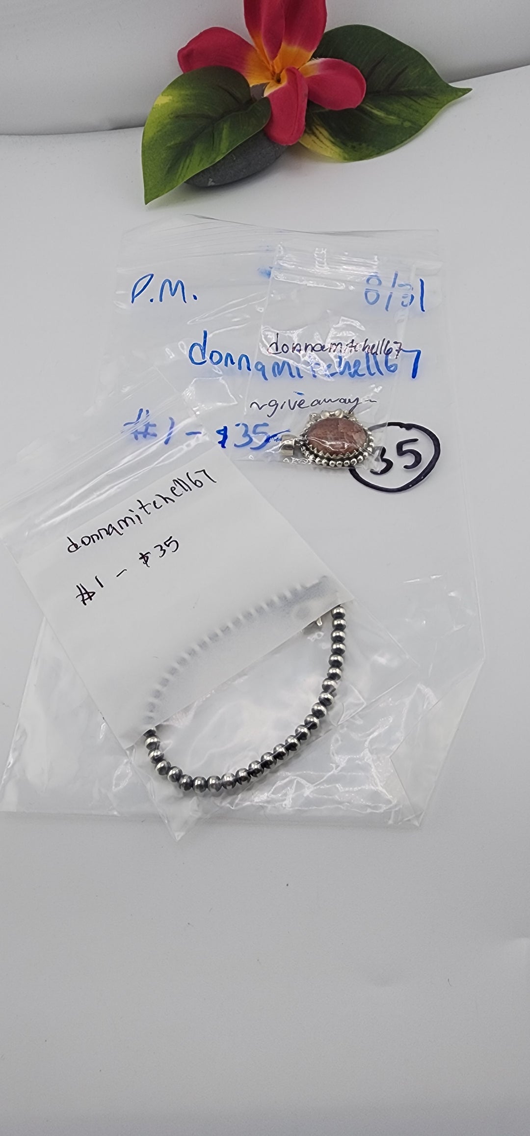 PM SHOW 48HR - RESERVED FOR: donnamitchell67 - 8/31/2025 FL tiktok Live Show - 1 Sterling Silver Items