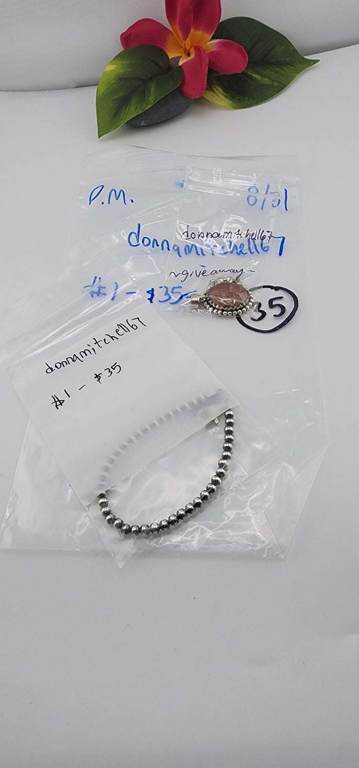PM SHOW 48HR - RESERVED FOR: donnamitchell67 - 8/31/2025 FL tiktok Live Show - 1 Sterling Silver Items