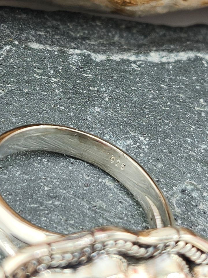 Black Onyx Bat Ring Size 8