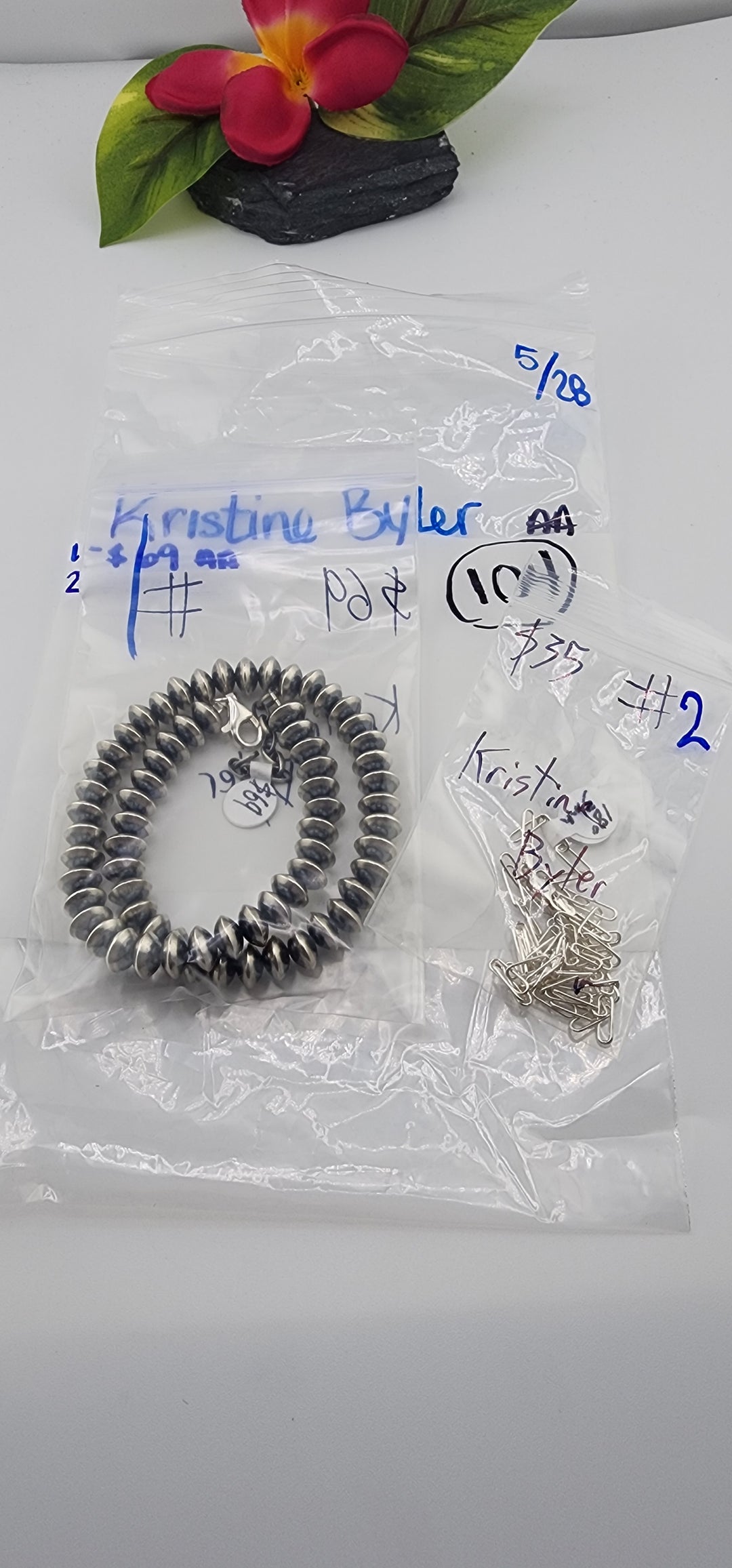 RESERVED FOR: Kristine Byler- 5/28/2025 tiktok Live Show - 2 Sterling Silver Items