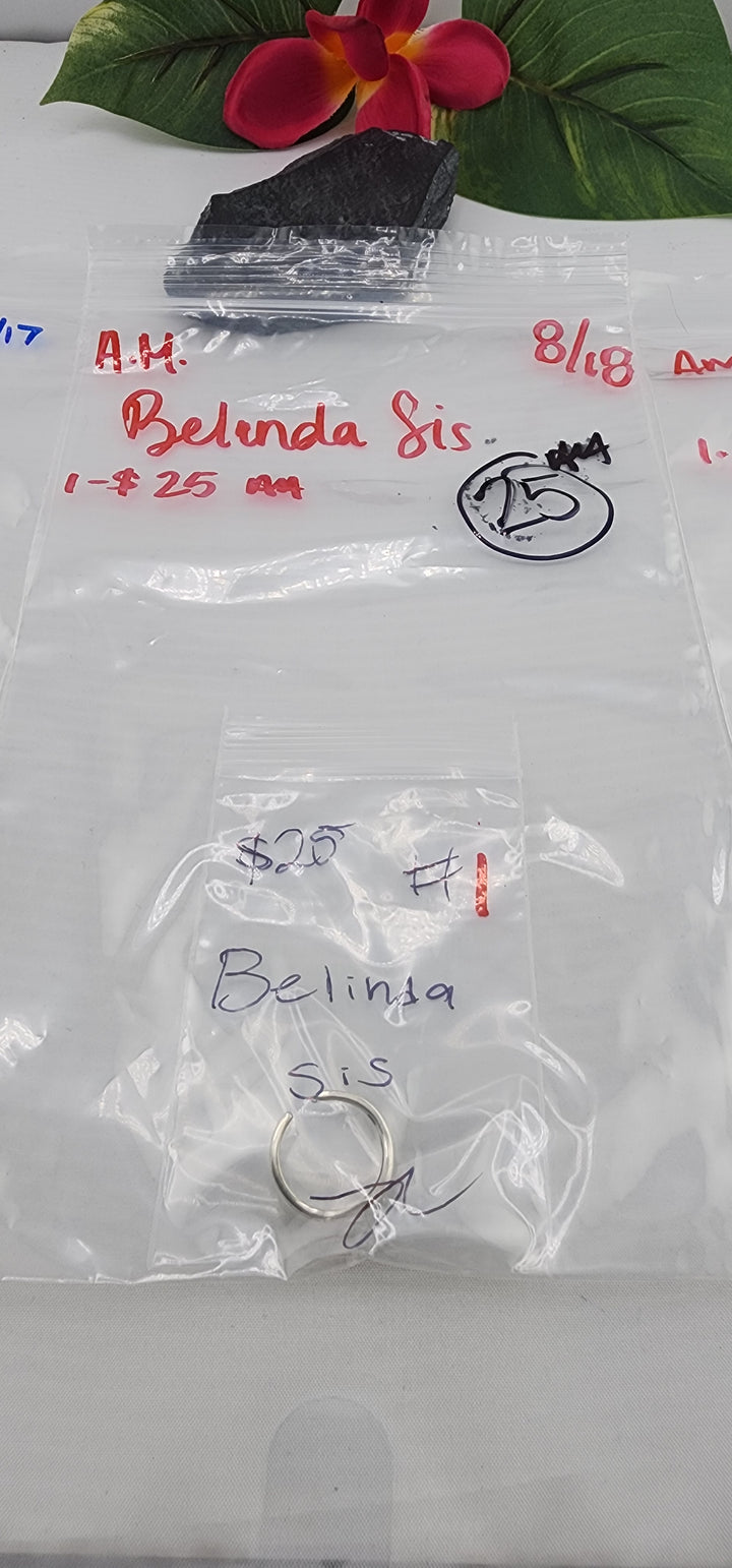 AM SHOW 48HR - RESERVED FOR: Belinda Sis - 8/18/2025 FL tiktok Live Show - 1 Sterling Silver Items