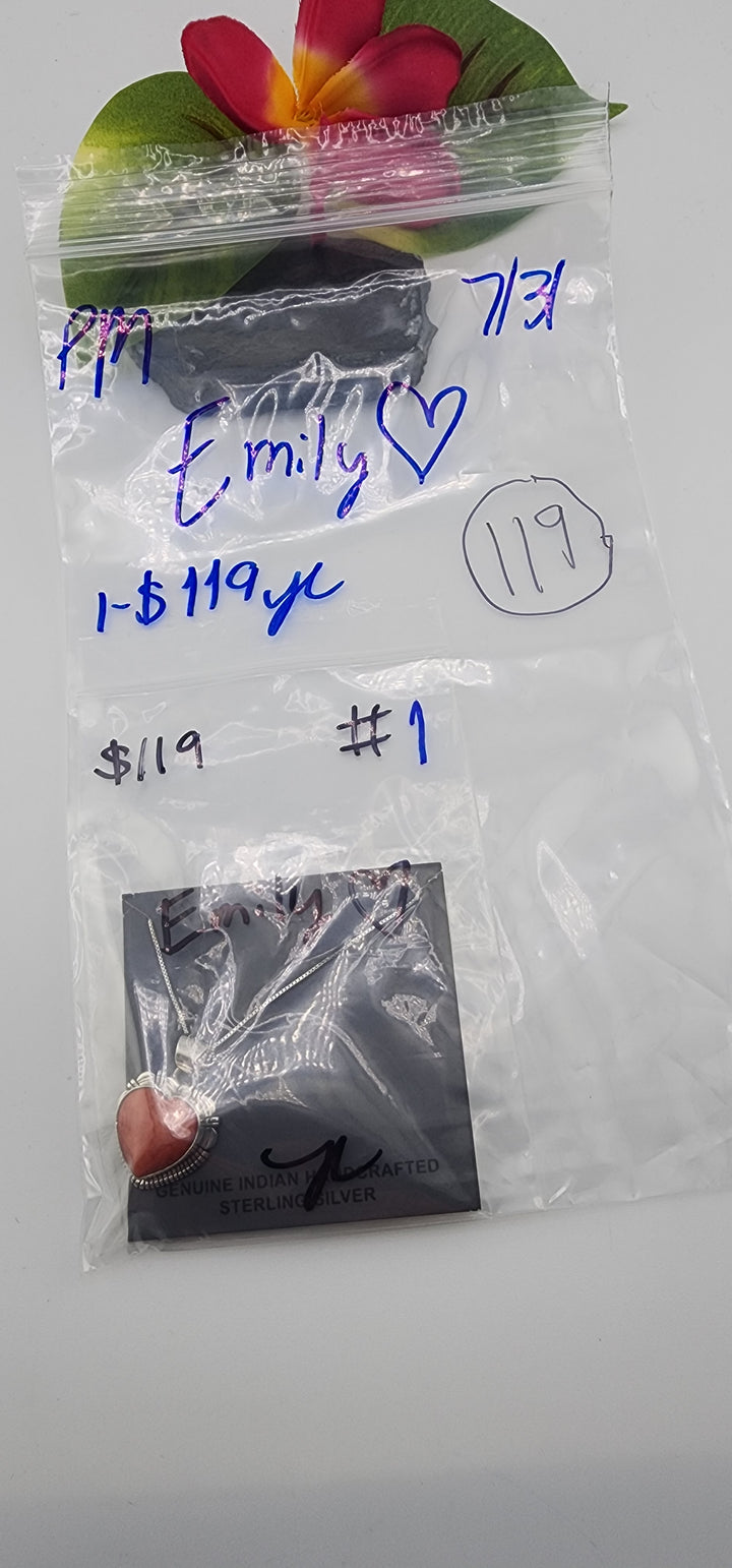 PM SHOW 48HR - RESERVED FOR: Emily❤️  - 7/31/2025 FL tiktok Live Show - 1 Sterling Silver Items