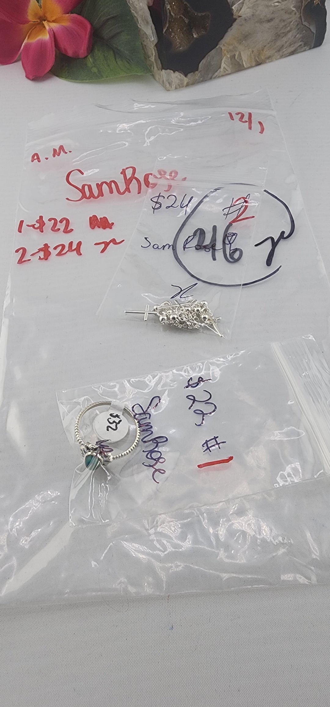 AM SHOW 48HR RESERVED FOR: SamRose - 12/1/2025 FL tiktok Live Show - 2 Sterling Silver Items