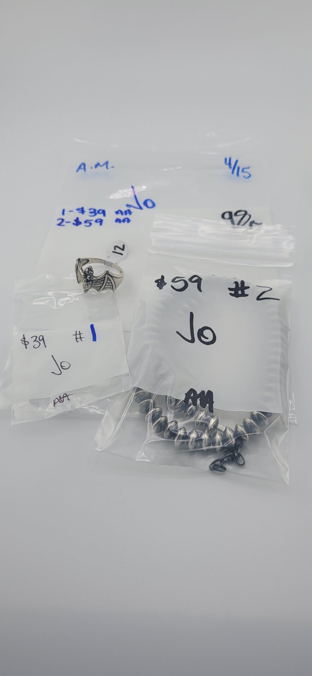 RESERVED FOR: Jo - 4/15/2025 tiktok A.M. Live Show - 2 Sterling Silver Items
