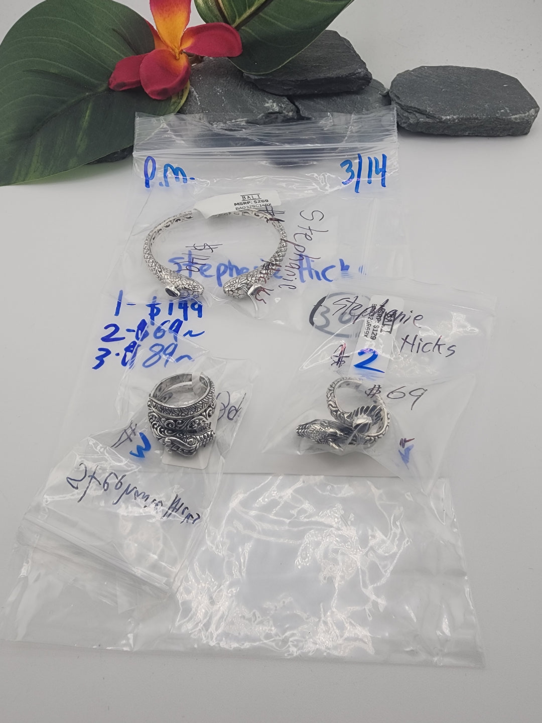 Stephanie Hicks- 3/14/26 -3 925 Sterling Silver Items