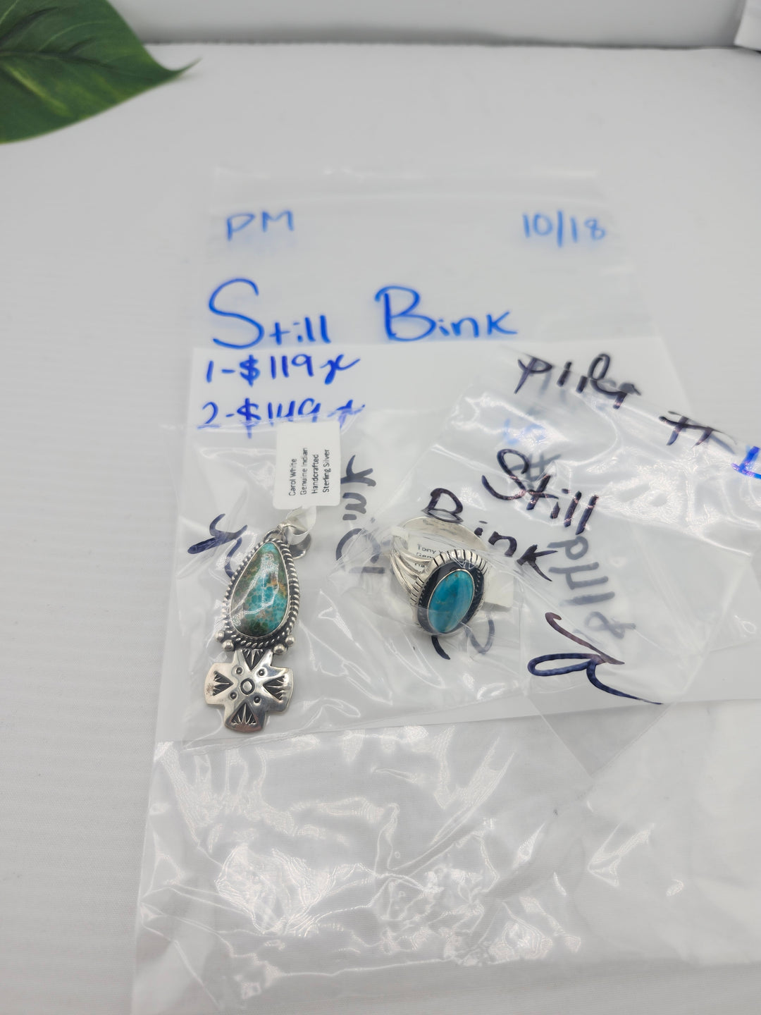 PM SHOW 48HR - RESERVED FOR: Still Bink - 10/18/2025 FL tiktok Live Show - 2 Sterling Silver Items