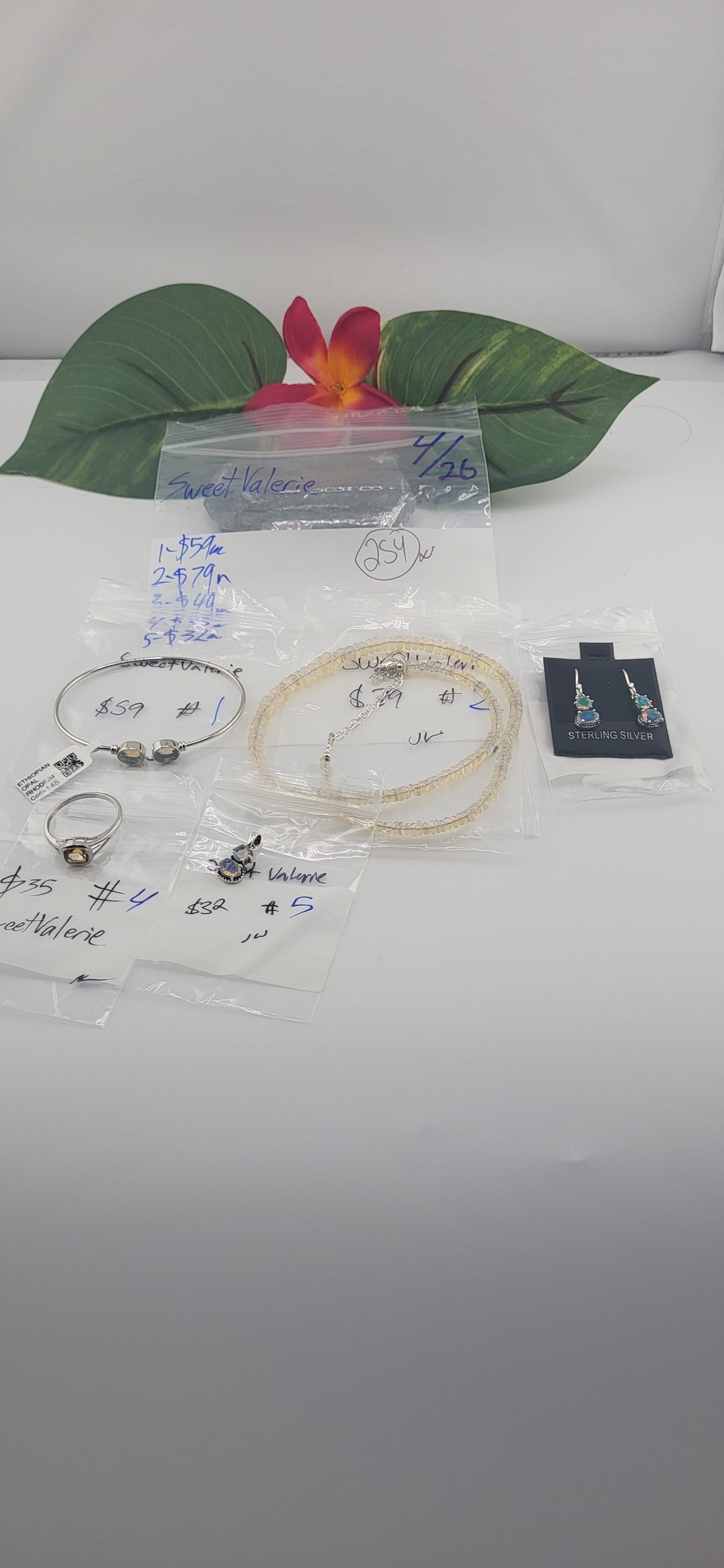 RESERVED FOR: SweetValerie - 4/26/2025 tiktok Live Show -5  Sterling Silver Items