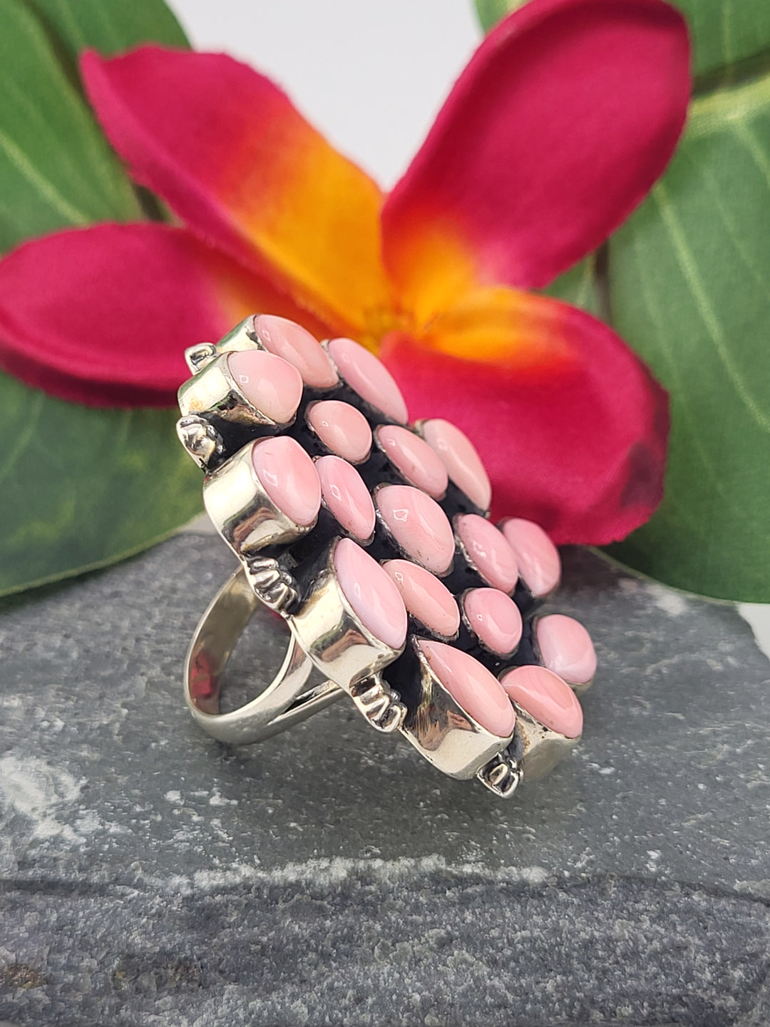 Queen Conch Cluster Ring Size 7.25