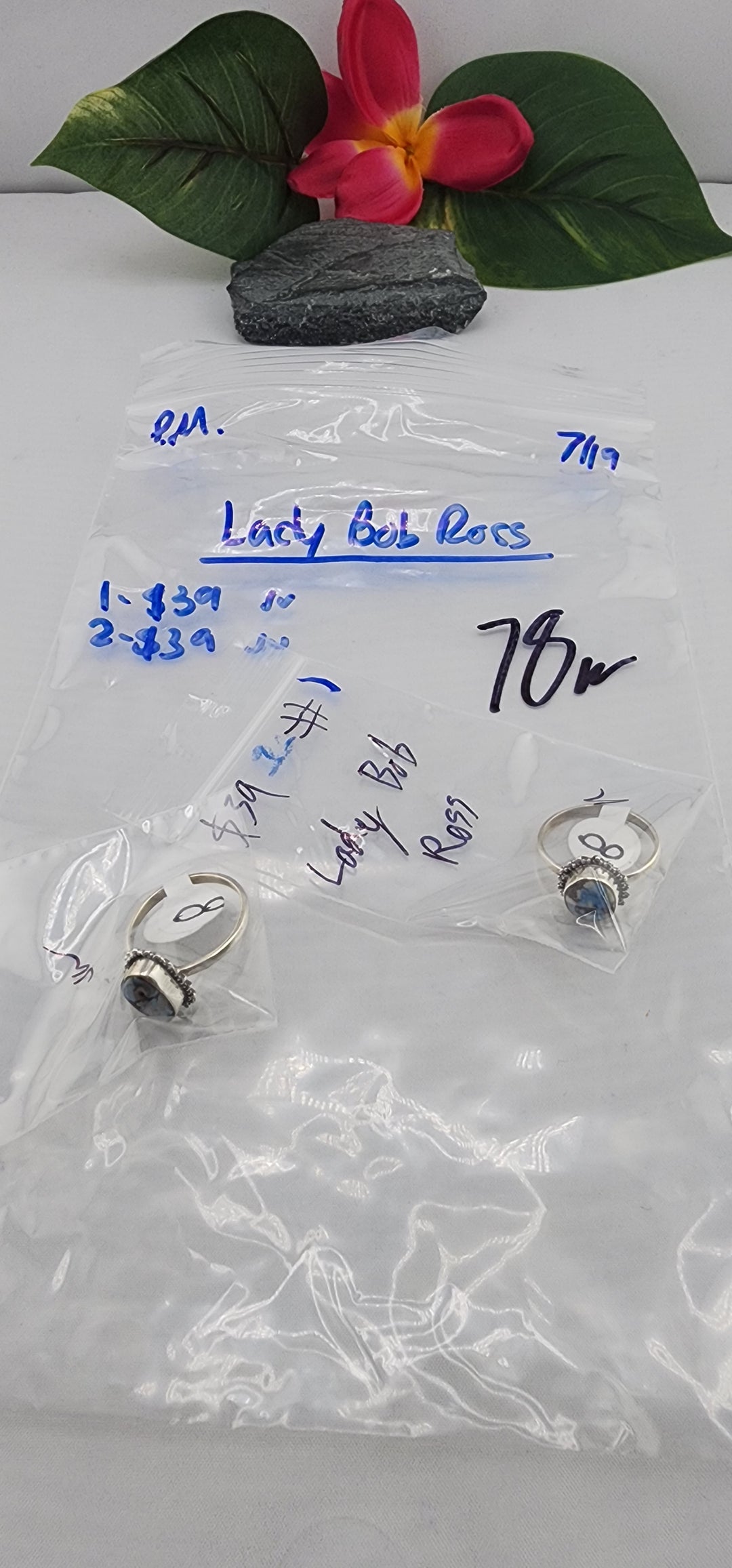 PM SHOW 48HR - RESERVED FOR: Lady Bob Ross - 7/19/2025 FL tiktok Live Show - 2 Sterling Silver Items
