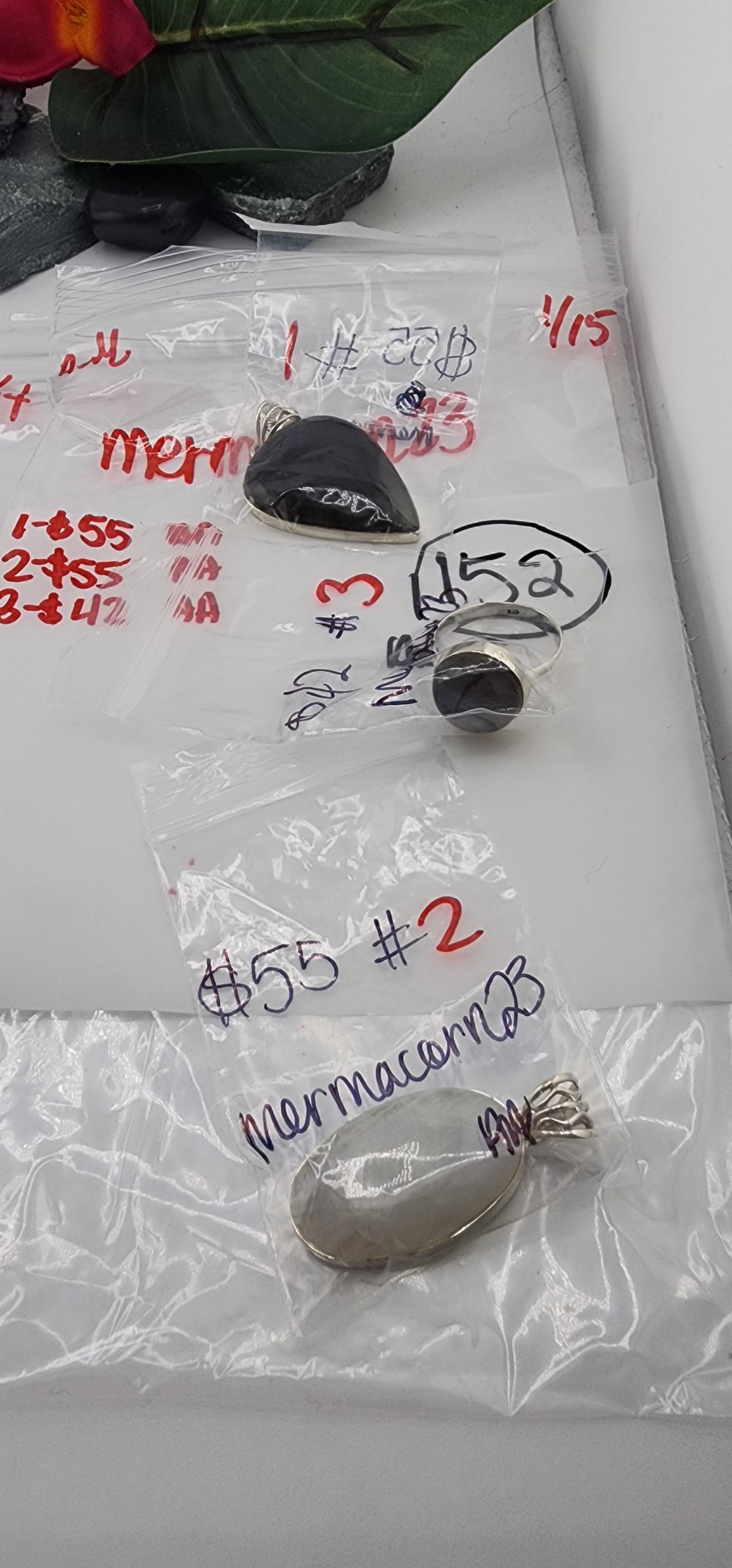 Custom sterling silver items - AM SHOW RESERVED FOR: mermamcorn23 - 1/15/2026 FL tiktok Live Show - 3 Sterling Silver Items