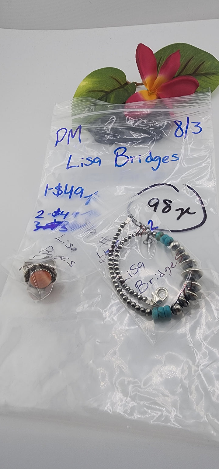 PM SHOW 48HR - RESERVED FOR: Lisa Bridges  - 8/3/2025 FL tiktok Live Show - 2 Sterling Silver Items