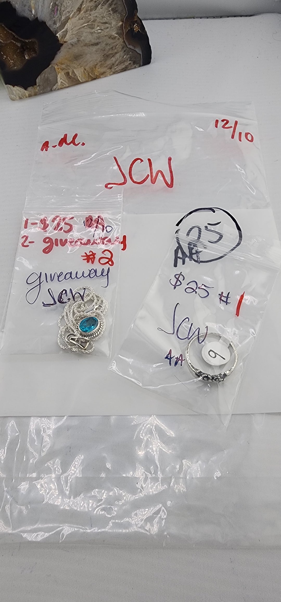 AM SHOW 48HR RESERVED FOR: JCW - 12/10/2025 FL tiktok Live Show - 2 Sterling Silver Items