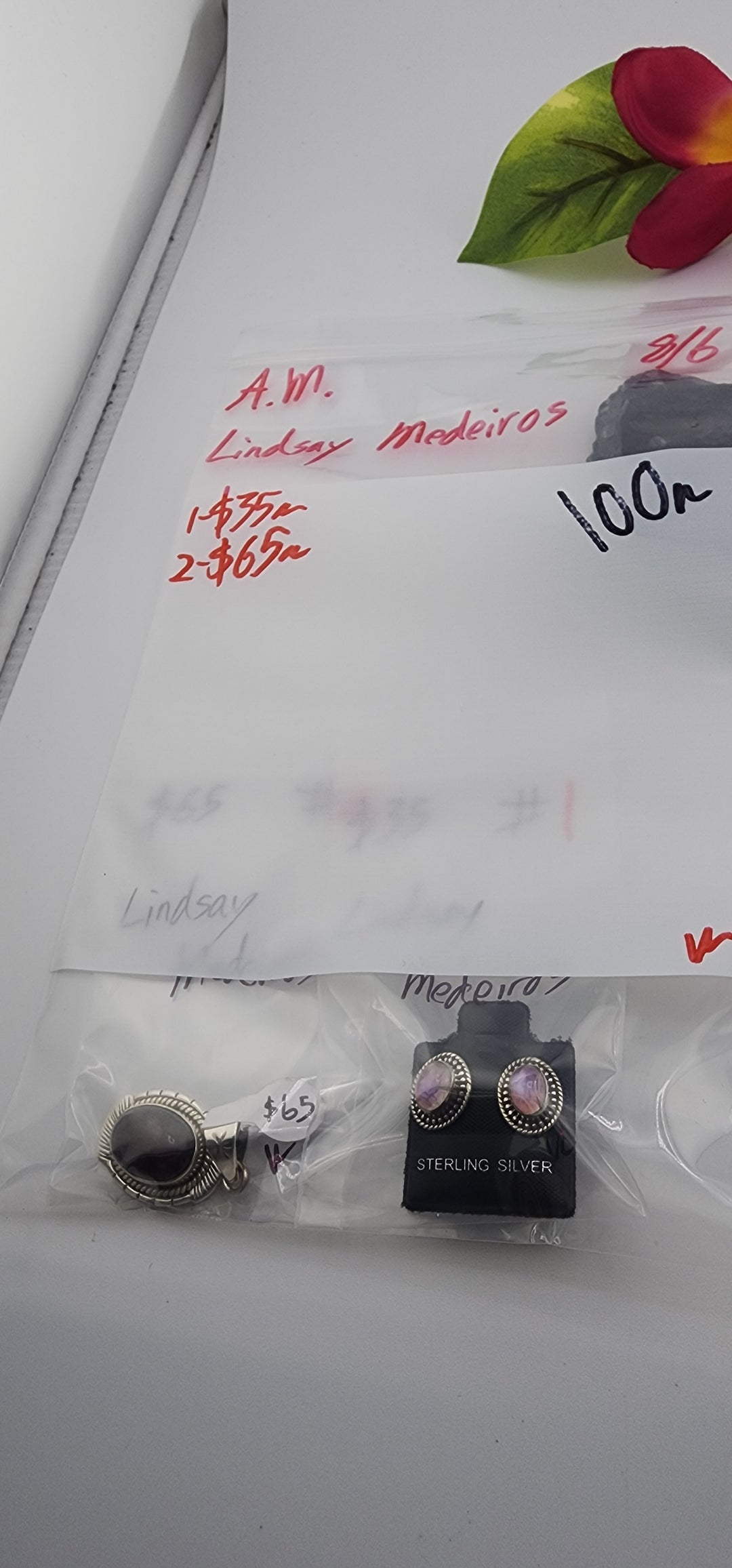 AM SHOW 48HR - RESERVED FOR: Lindsay Medeiros - 8/6/2025 FL tiktok Live Show - 2 Sterling Silver Items