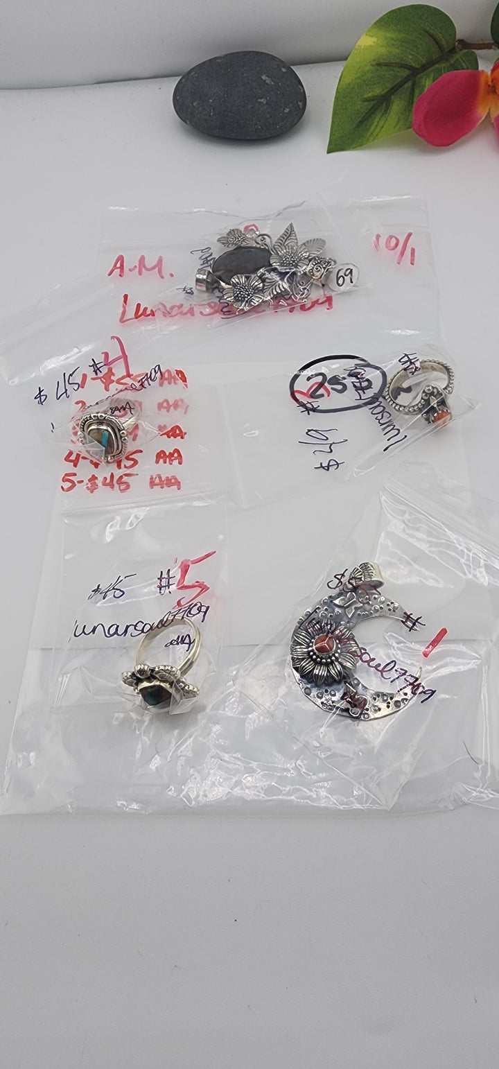 AM SHOW 48HR RESERVED FOR:  lunarsoul7709- 10/1/2025 FL tiktok Live Show -5   Sterling Silver Items