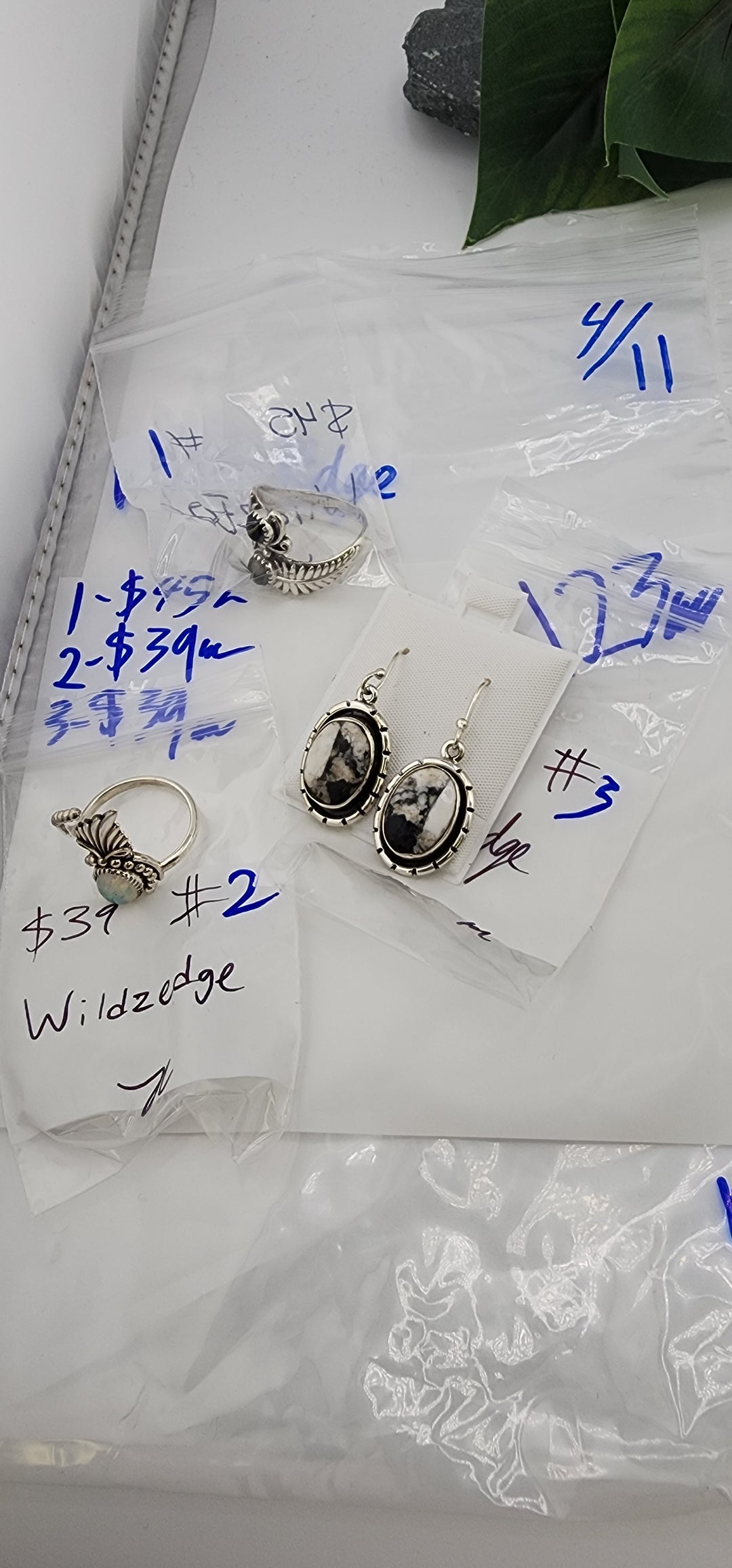 RESERVED FOR: WildzEdge - 4/11/2025 The Collective Boutique App Live Show - 3 Sterling Silver Items