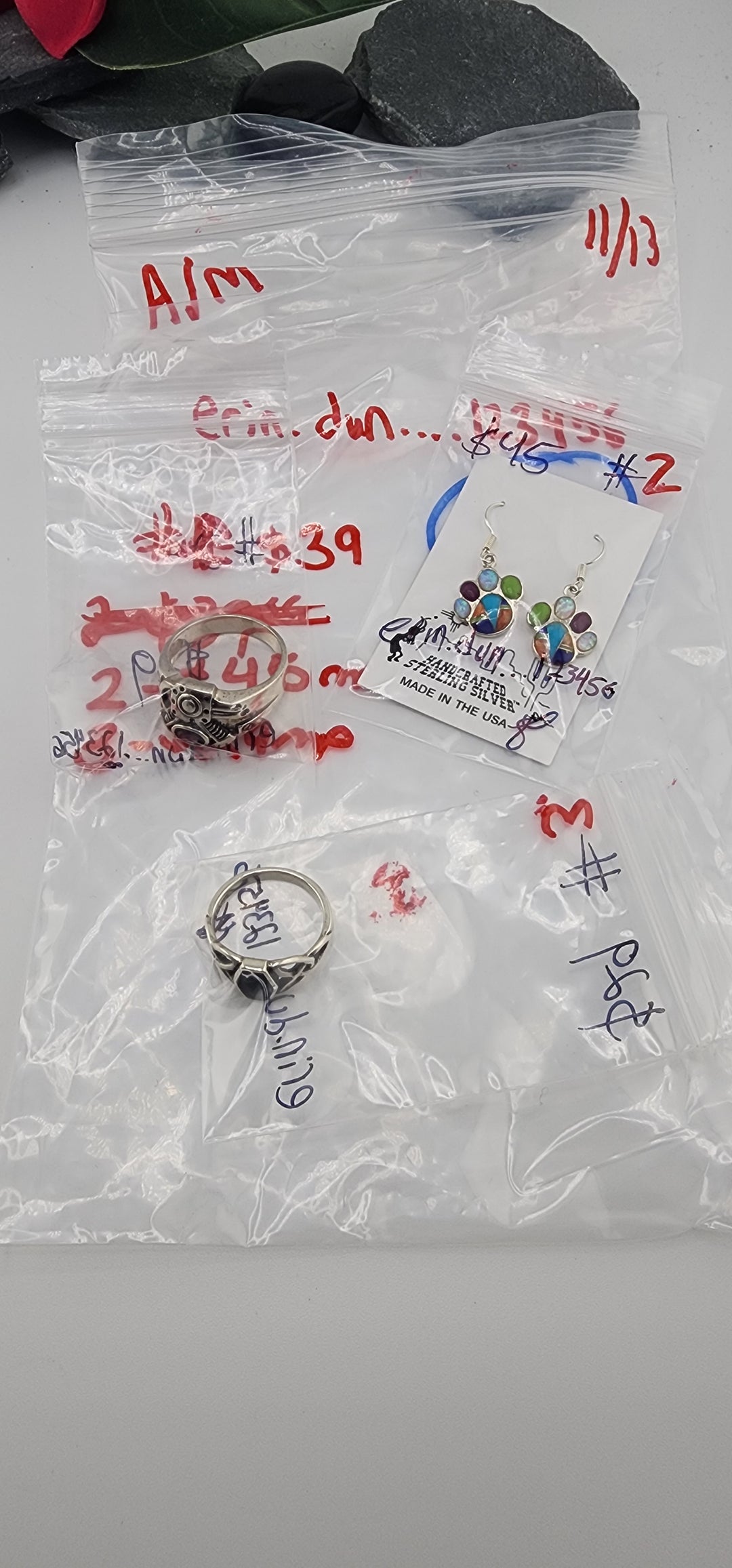 AM SHOW 48HR RESERVED FOR: erin.dun...123456 - 11/13/2025 FL tiktok Live Show - 3 Sterling Silver Items