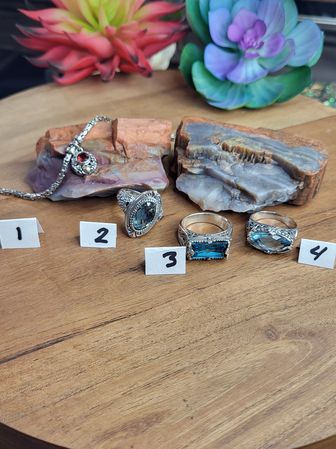 RESERVED FOR: Kathia Rivas-7/3/24- 3 Sterling Silver Items