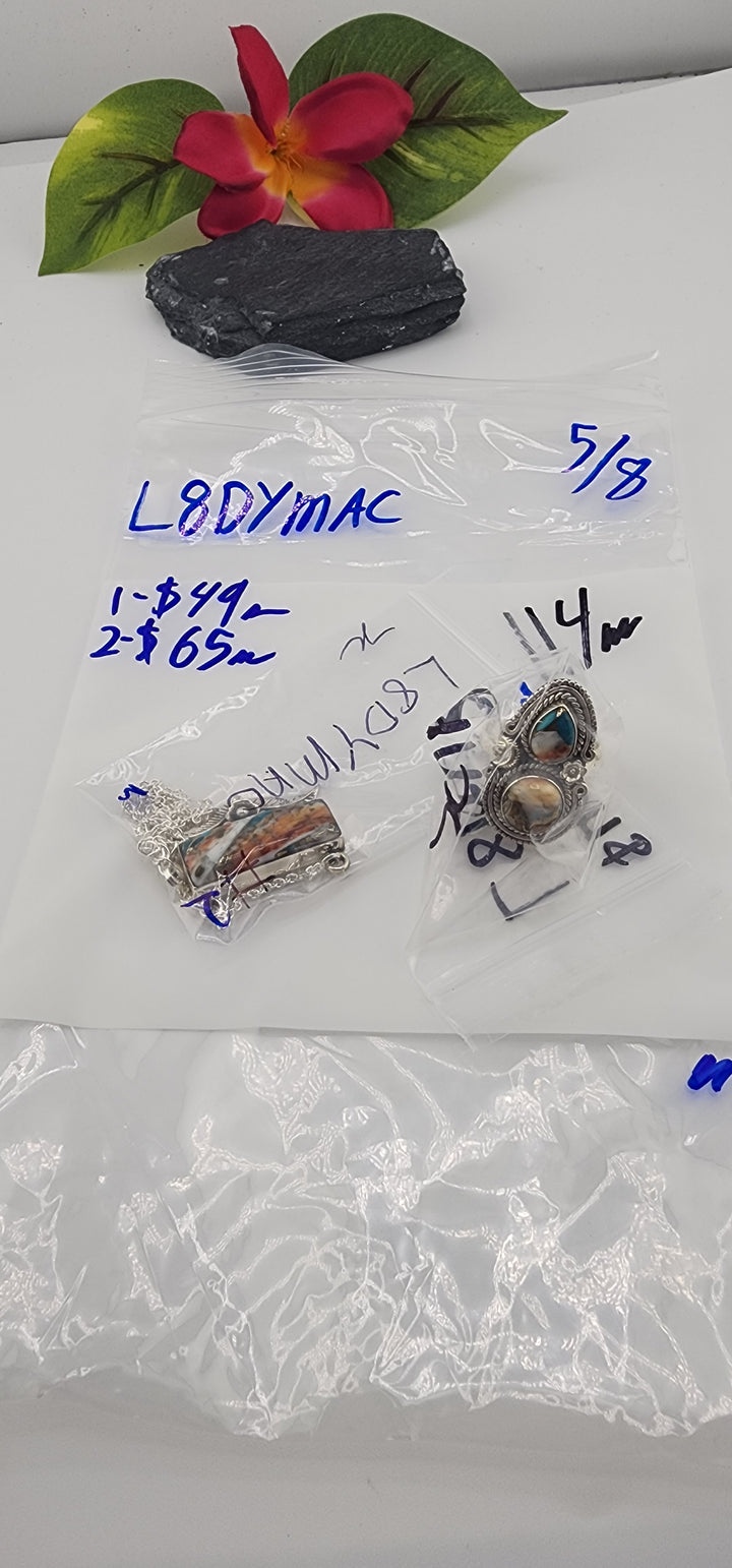 RESERVED FOR: L8DYMAC - 5/8/2025 tiktok Live Show - 2 Sterling Silver Items