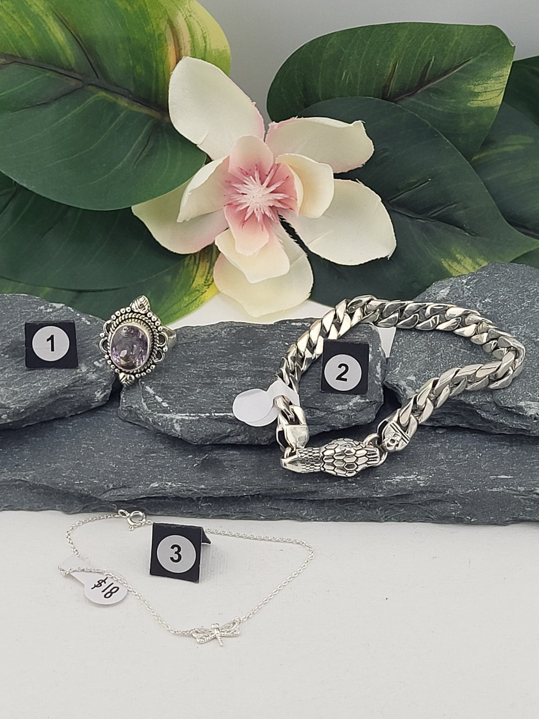 RESERVED FOR: xena1966k66 - 1/4/2025 - 3 Sterling Silver Items