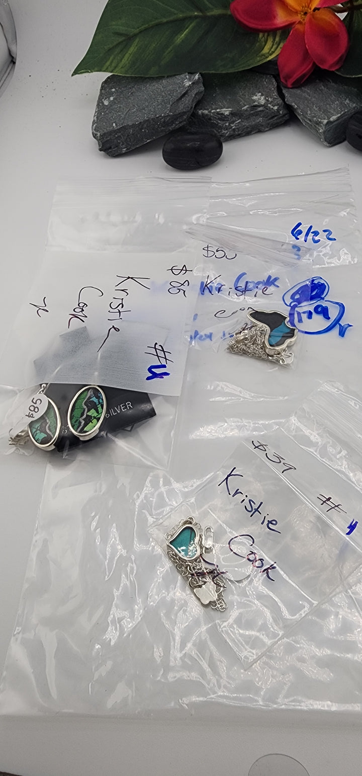 RESERVED FOR:  Kristie Cook- 6/22/2025 tiktok Reservation Live Show -3 Sterling Silver Items