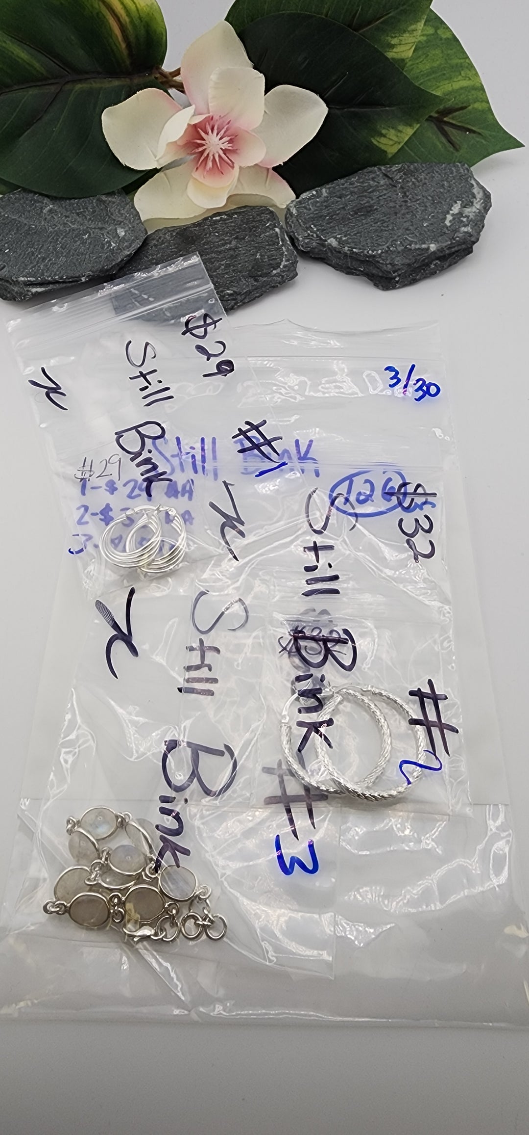 RESERVED FOR: Still Bink - 3/30/2025 tiktok Live Show -3  Sterling Silver Items