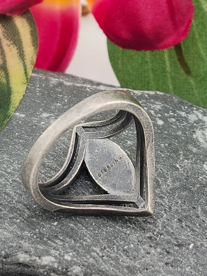 Oxidized Marquee Bumblebee Jasper Ring Size 9.25