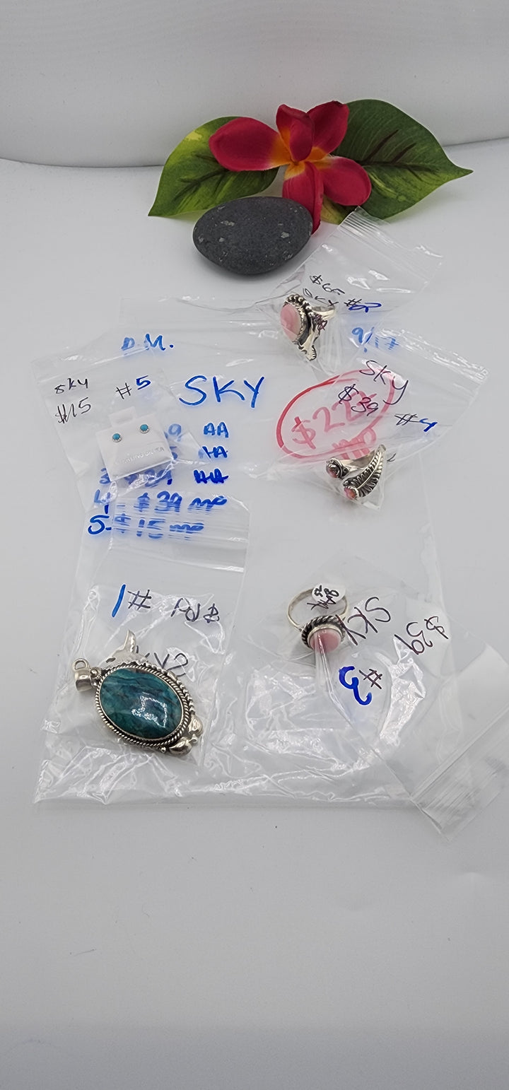 PM SHOW 48HR - RESERVED FOR: Sky - 9/17/2025 FL tiktok Live Show - 5 Sterling Silver Items