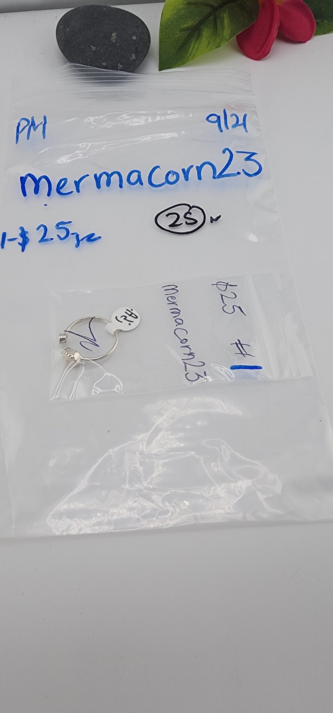 PM SHOW 48HR - RESERVED FOR:  mermacorn23- 9/21/2025 FL tiktok Live Show -1 Sterling Silver Items