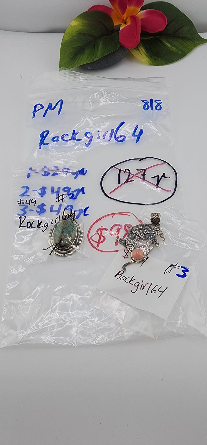 PM SHOW 48HR - RESERVED FOR: Rockgirl64 - 8/8/2025 FL tiktok Live Show - 2 Sterling Silver Items