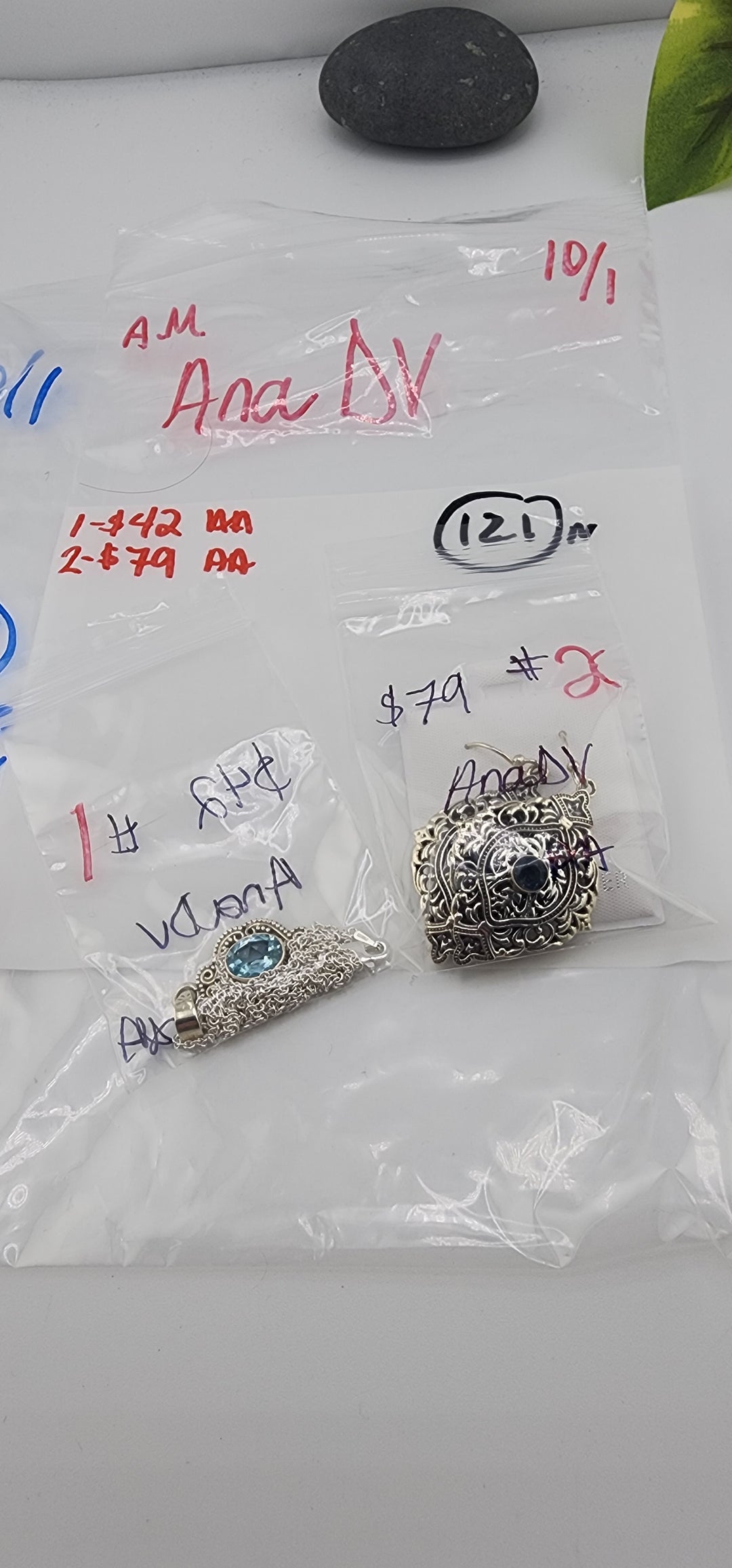 AM SHOW 48HR RESERVED FOR:  AnaDV - 10/1/2025 FL tiktok Live Show -  2 Sterling Silver Items
