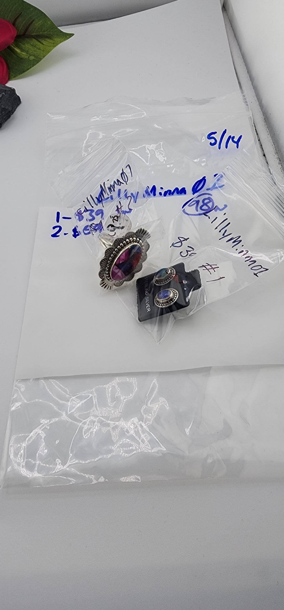 RESERVED FOR:  LillyMinna01- 5/14/2025 tiktok Live Show -2  Sterling Silver Items