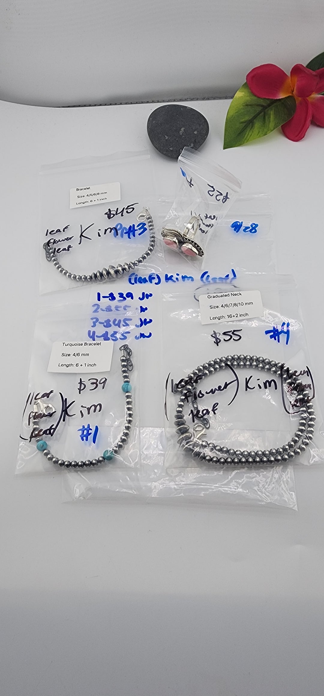 PM SHOW 48HR - RESERVED FOR:  🍃Kim🍃- 9/28/2025 FL tiktok Live Show -4 Sterling Silver Items