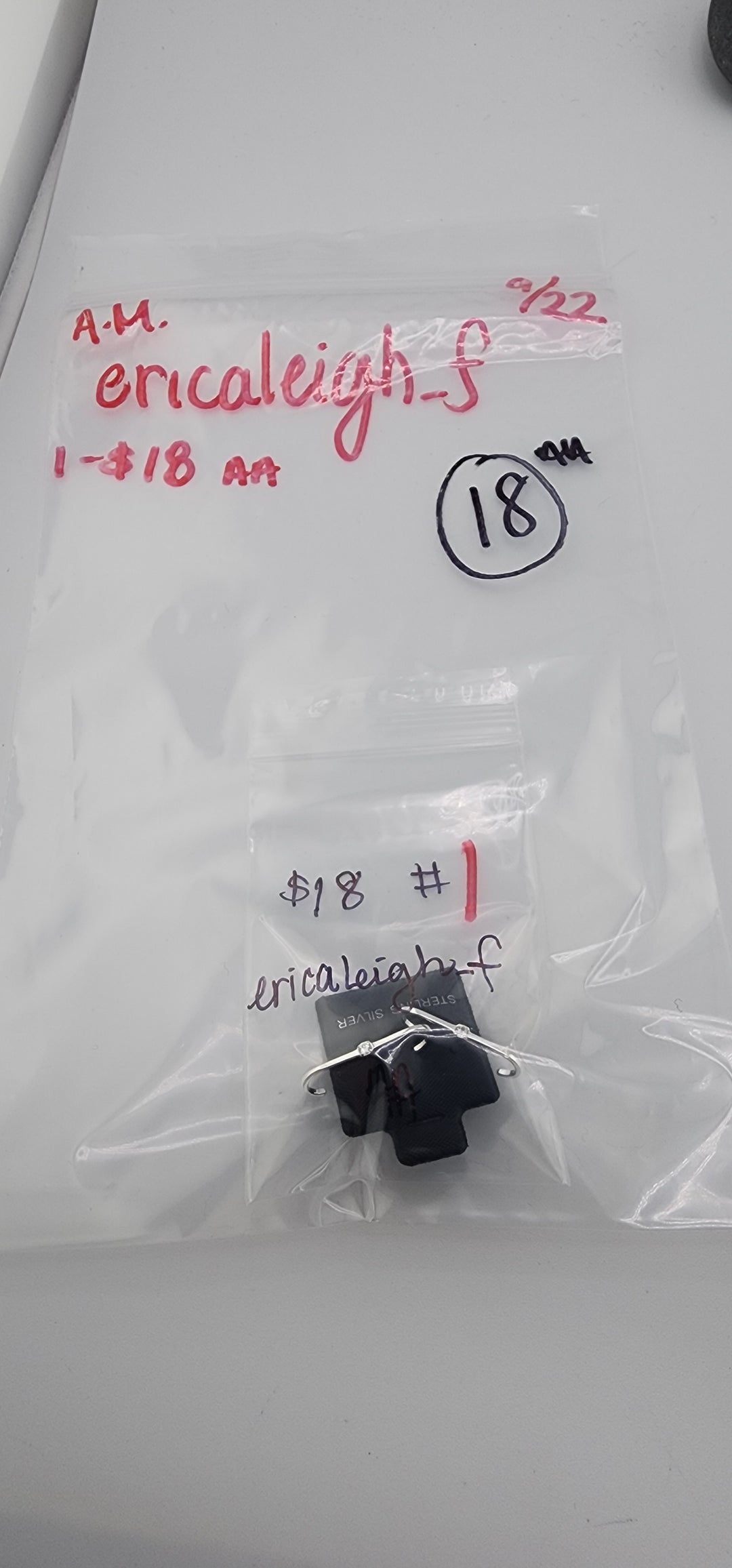 AM SHOW 48HR - RESERVED FOR: ericaleigh_f - 9/22/2025 FL tiktok Live Show - 1 Sterling Silver Items