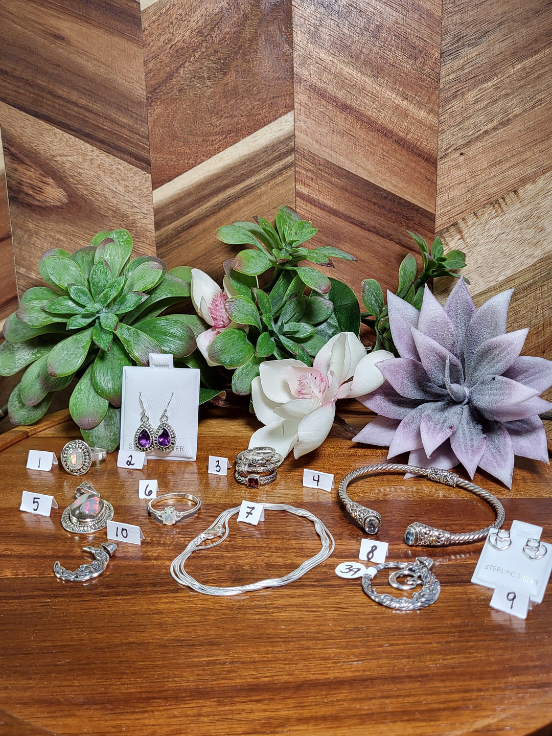 RESERVED FOR: beautifullywicked05 8/9/24- 10 Sterling Silver Items